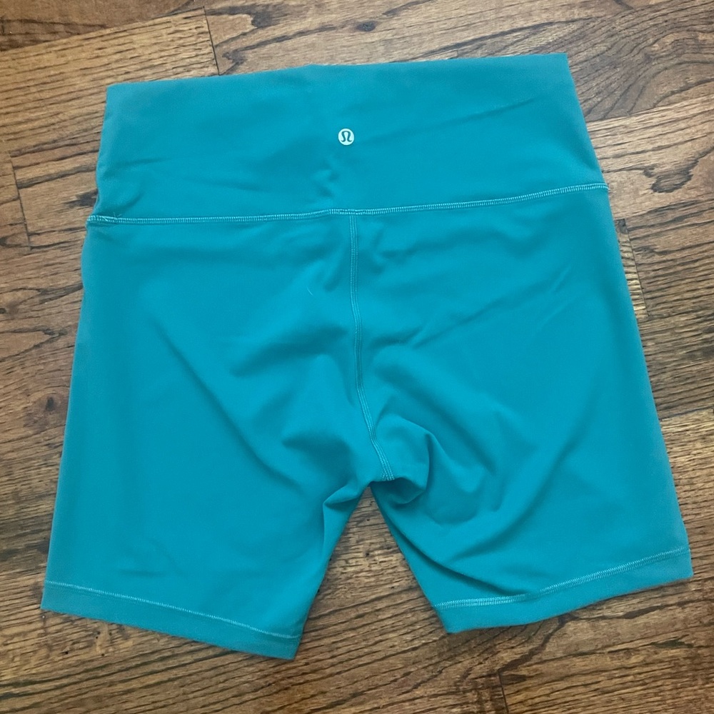 Lululemon Wunder Train High-Rise Short 8” Size 14, Teal Lagoon